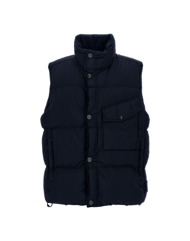 스톤아일랜드 25FW 가먼트다이 크링클 랩스 패딩 베스트 네이비 K2S15 G100003 S0A23 V0020 착용컷