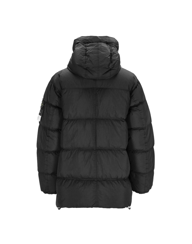 스톤아일랜드 25FW 크링클랩스 후드 패딩 블랙 K2S15 4100012 S0A23 V0029 착용컷
