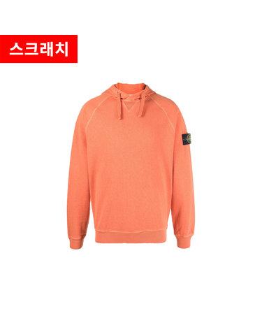 스크래치 와펜 패치 후드티 오렌지 761562160 V0132