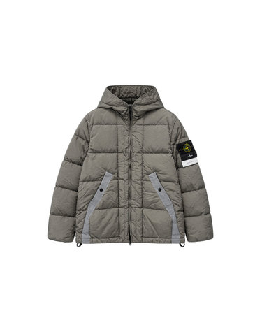 26FW 와펜 패치 나일론 메탈 후드 패딩자켓 그레이 L2S15 4100019 S0019 V0060