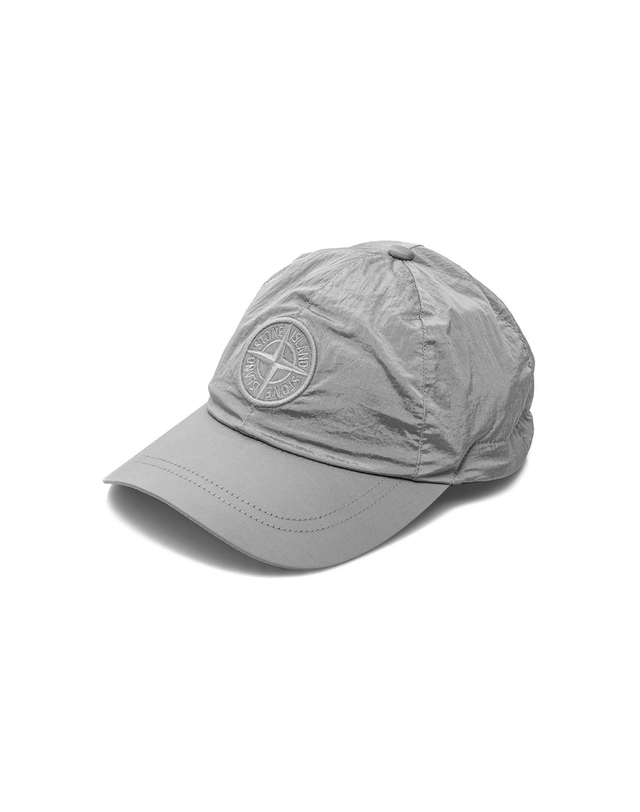 스톤아일랜드 26SS 로고 자수 나일론 캡모자 그레이 L1S15 9100011 S0076 V0061 착용컷