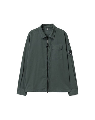 26SS 렌즈 와펜 개버딘 집업 오버셔츠 자켓 건메탈 20CMOS705A 110143G 921