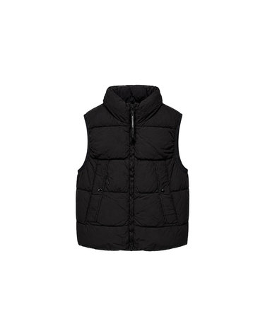 26FW 렌즈 와펜 크롬 R 패딩 베스트 블랙 21CMVE010A 005904G 999