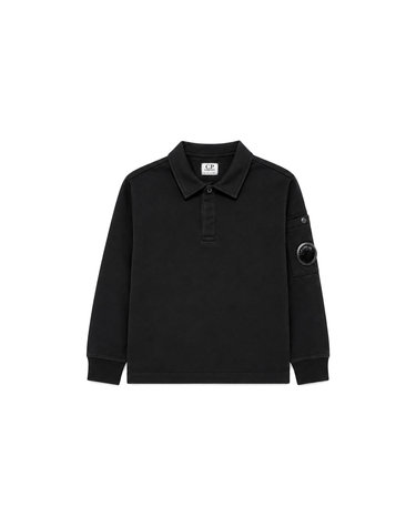 키즈 렌즈 와펜 폴로 롱슬리브 티셔츠 블랙 21CKPL067B 00LCC02 999