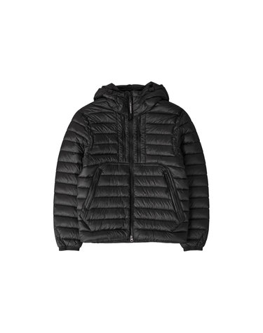 26FW 렌즈 와펜 DD 쉘 후드 경량패딩 자켓 블랙 21CMOW021A 110416A 999