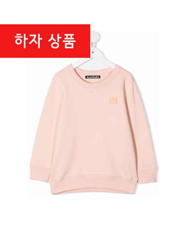 [리퍼브] 하자 키즈 페이스 패치 코튼 맨투맨 DI0014 PINK