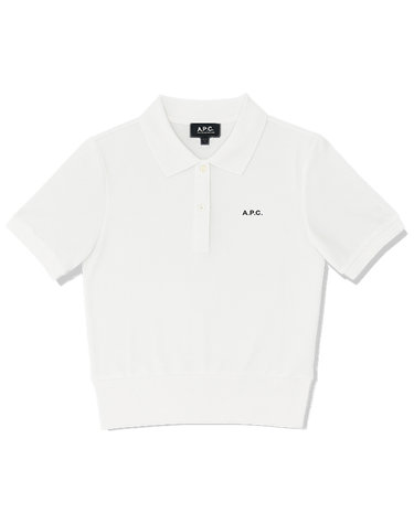 25FW 자수 스몰 로고 폴로 티셔츠 화이트 COGWZ F26522 AAB