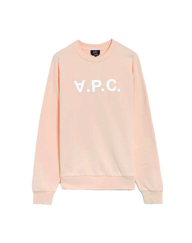 25FW 여성 VPC 로고 스탠다드 그랜드 맨투맨 핑크 COHBN M27907 ELB