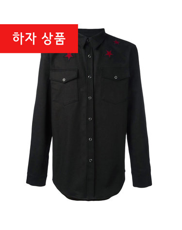 [리퍼브] 하자 엠브로드 레드 스타 자수 셔츠 17S0908463 001