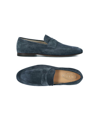26SS 모카시노 스웨이드 페니 로퍼 블루 XXM38K0GG10 RE0 U805