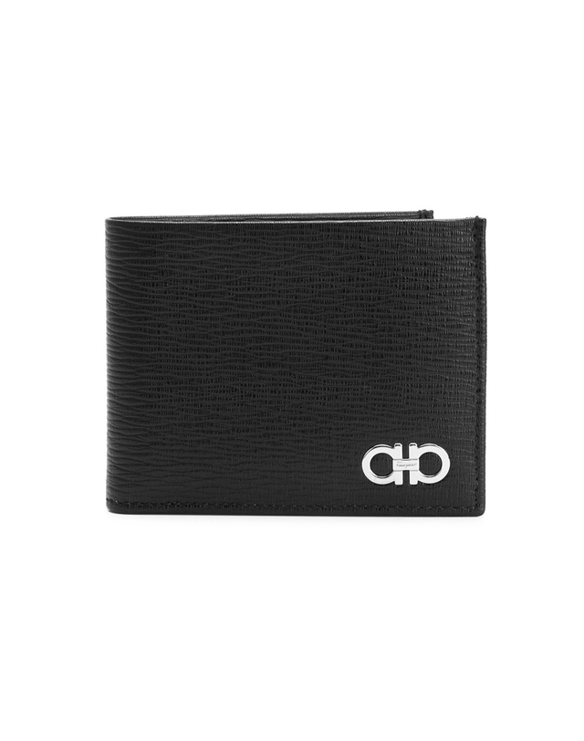 살바토레 페라가모 26SS 더블 간치니 투톤 반지갑 블랙/네이비 66-A064 0685979 착용컷
