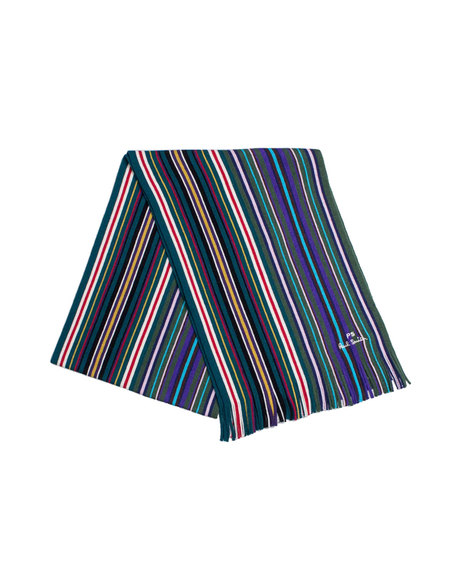 폴스미스 25SS 스펙트럼 스트라이프 머플러 M2A 150F L546 37 착용컷