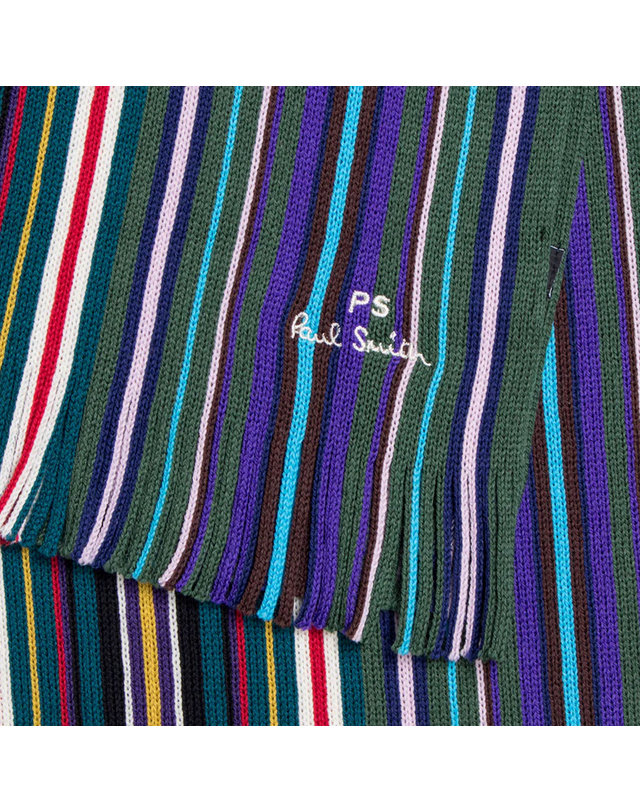 폴스미스 25SS 스펙트럼 스트라이프 머플러 M2A 150F L546 37 착용컷