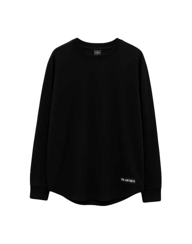 레스아티스트 풋볼 칸예 긴팔 티셔츠 블랙 ART-1215 TEE ML KANYE 77 착용컷