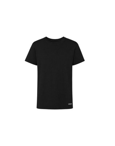 HYPE 스퀘어 백 프린팅 반팔 티셔츠 블랙 LA04TEE76BK