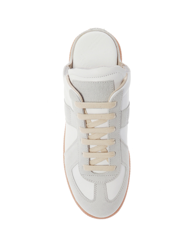 메종 마르지엘라 25FW 여성 컷아웃 독일군 스니커즈 화이트 S58WS0107 P1895 T1016 착용컷