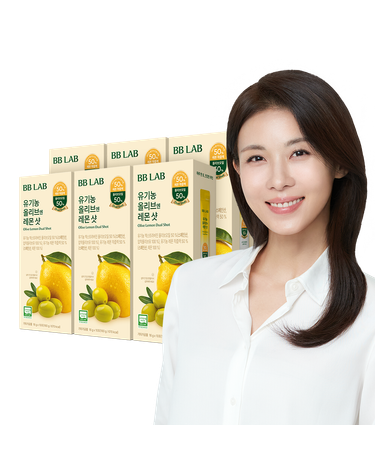 비비랩 유기농 올리브 엔 레몬 듀얼샷 스틱 올레샷 오일 유 즙 6박스