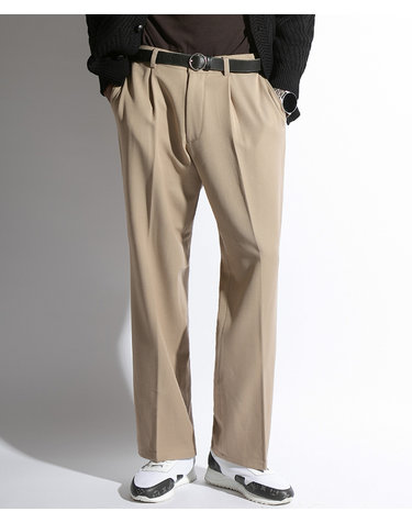 엘리건트 원 플리츠 트라우저스 Elegant One Pleat Trousers (BEIGE)