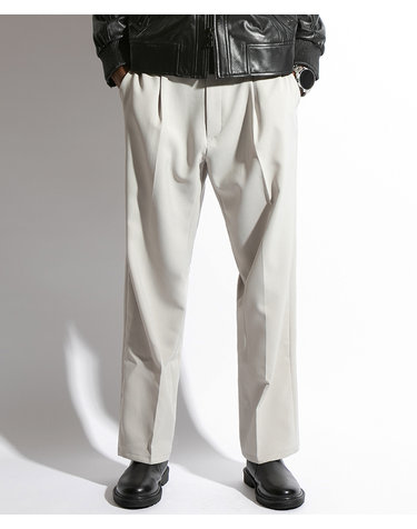 엘리건트 핀턱 트라우저스 Elegant Pin Tuck Trousers (IVORY)