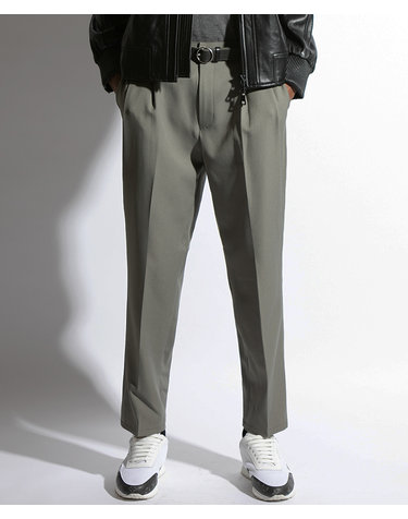 엘리건트 투 플리츠 트라우저스 Elegant Two Pleat Trousers (DARK KHAKI)