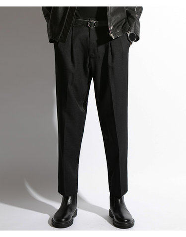엘리건트 투 플리츠 트라우저스 Elegant Two Pleat Trousers (BLACK)
