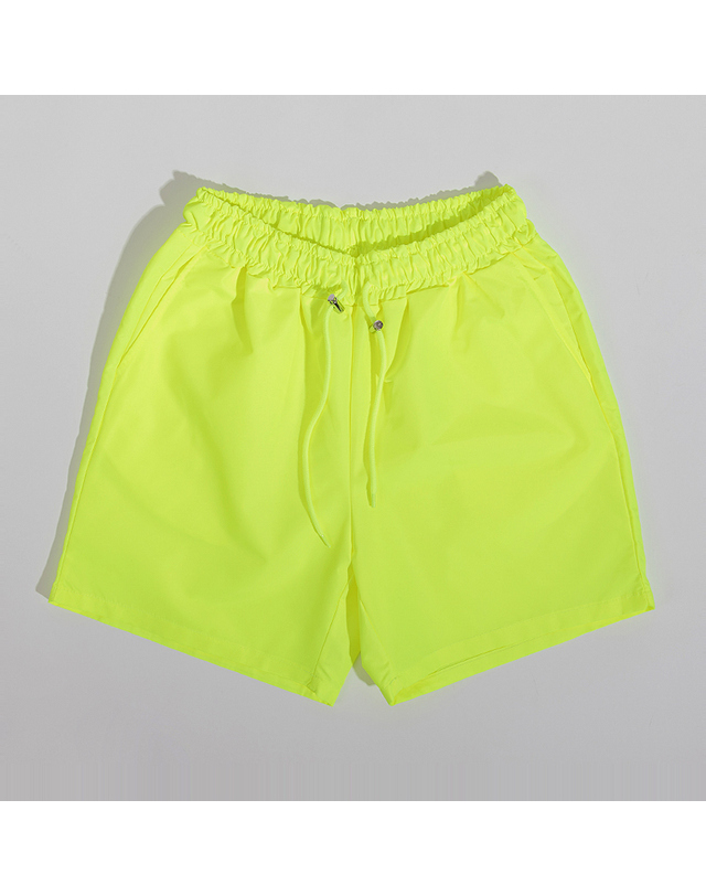 스트라이크 나일론 릴랙스 쇼츠 Nylon Relax Shorts (FLUORESCENT YELLOW) 착용컷