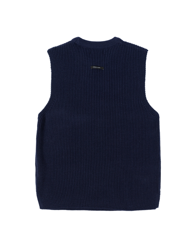 스트라이크 언노운 니트 베스트 Unknown Knit Vest (NAVY) 착용컷