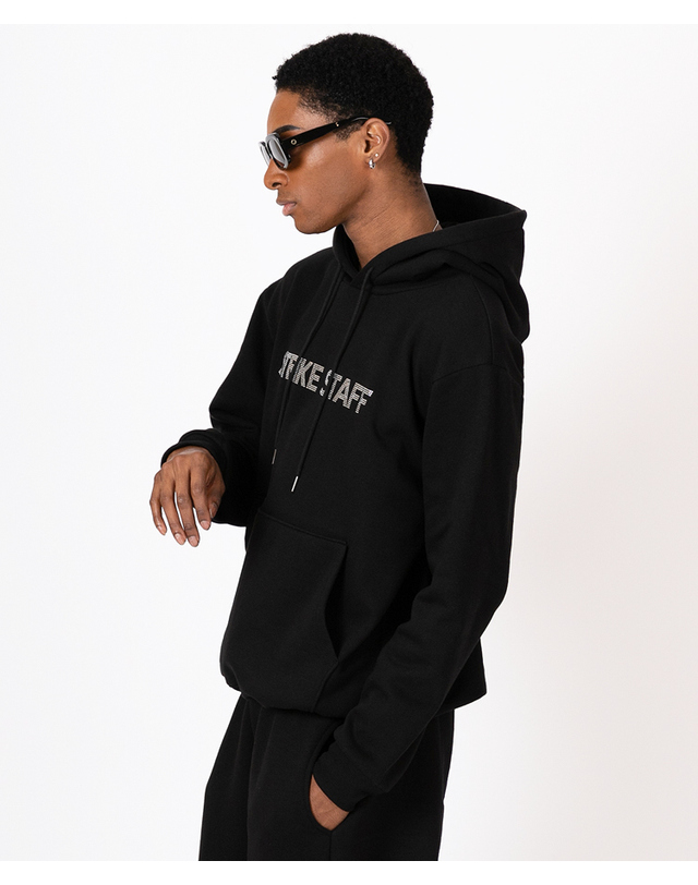 스트라이크 스태프 크리스탈 후디 Staff Crystal Hoody (BLACK) 착용컷