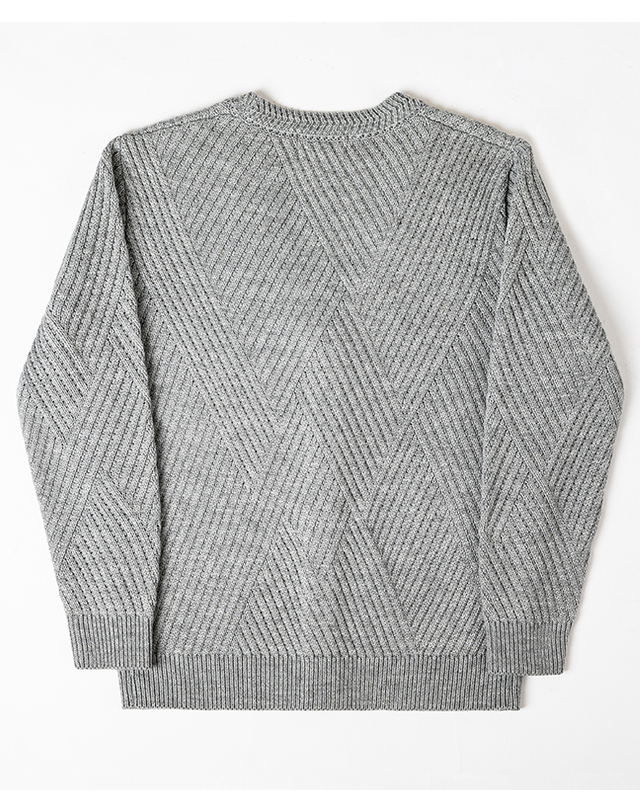 스트라이크 멀티 버튼 니트 가디건 Multi-Button Knit Cardigan (GREY) 착용컷