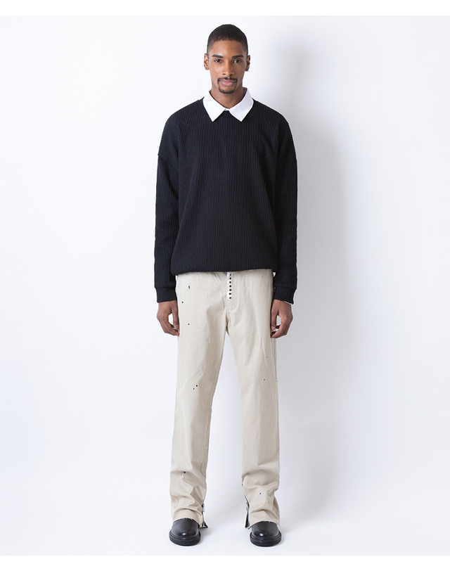 스트라이크 아트워크 릴렉스 치노 롱 팬츠 (BEIGE) 착용컷
