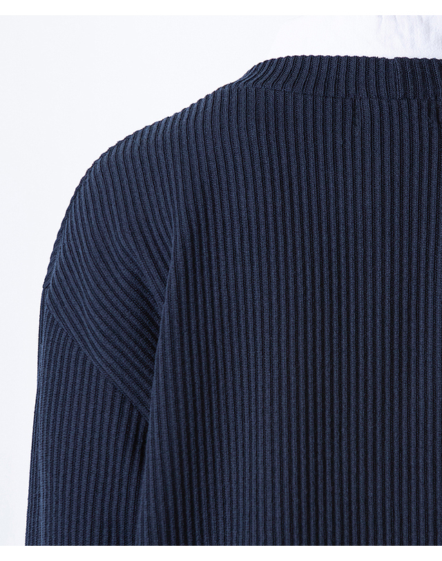 스트라이크 드롭 숄더 루즈 가디건 (NAVY) 착용컷