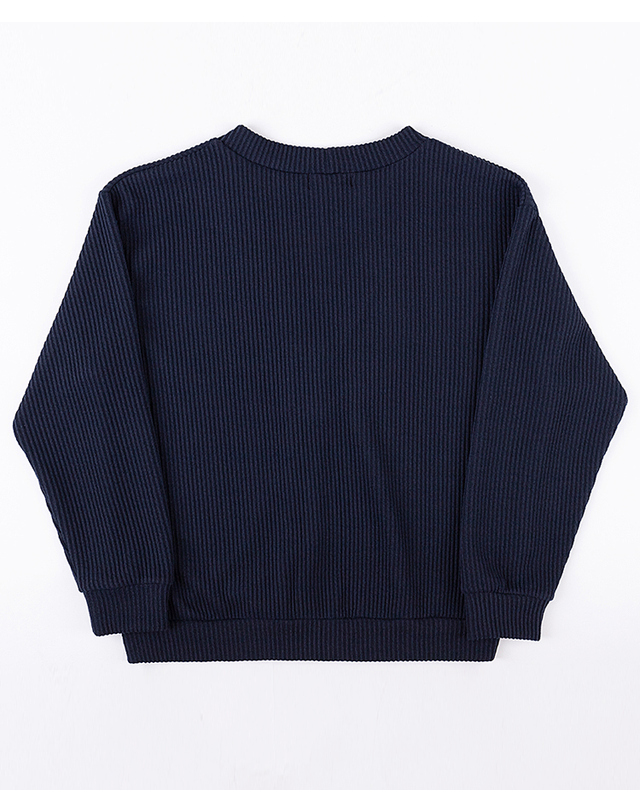 스트라이크 드롭 숄더 루즈 가디건 (NAVY) 착용컷