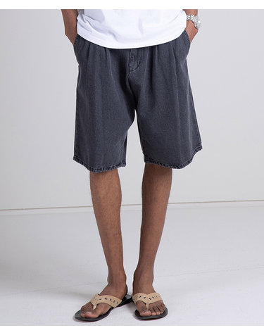 Washed Denim Wide Fit Shorts (3COLOR)