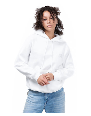 소프트 크리스탈 로고 후디 Soft Crystal Logo Hoodie (WHITE)