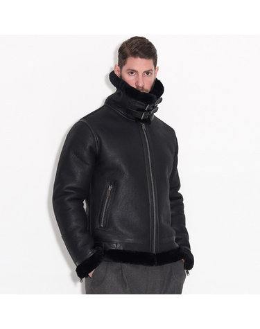 디벨로프드 램스킨 무톤 재킷 Developed Lambskin Mouton Jacket (BLACK)