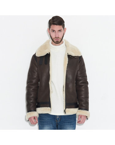 디벨로프드 램스킨 무톤 재킷 Developed Lambskin Mouton Jacket (BROWN)