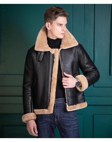 스트라이크 크리오스 램스킨 쉐어링 재킷 Krios Lambskin Shearling Jacket (BLACK)