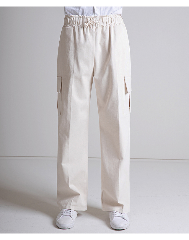 스트라이크 Wide Elastic Cargos (CREAM OREO) 착용컷