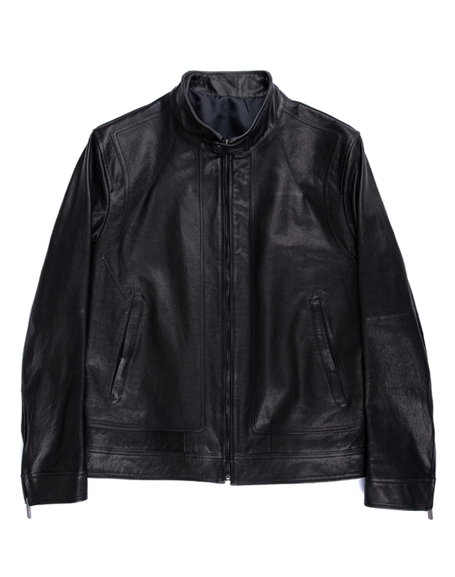 스트라이크 스텔스 슬림 램스킨 재킷 Stealth Slim Lambskin Jacket (BLACK) 착용컷