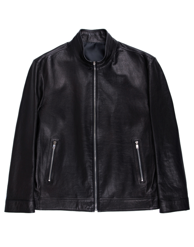 스트라이크 에센셜 레거시 램스킨 재킷 Essential Legacy Lambskin Jacket (BLACK) 착용컷