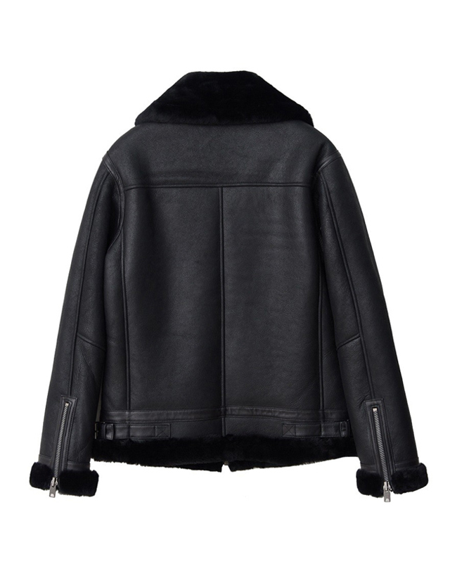 스트라이크 디벨로프드 램스킨 무톤 재킷 Developed Lambskin Mouton Jacket (BLACK) 착용컷
