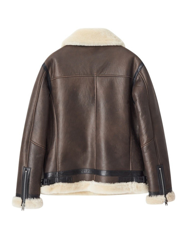 스트라이크 디벨로프드 램스킨 무톤 재킷 Developed Lambskin Mouton Jacket (BROWN) 착용컷
