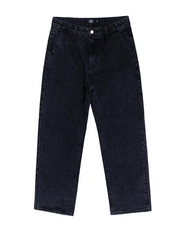 블랙 페이디드 워시 릴랙스 진 Black Faded Wash Relaxed Jeans