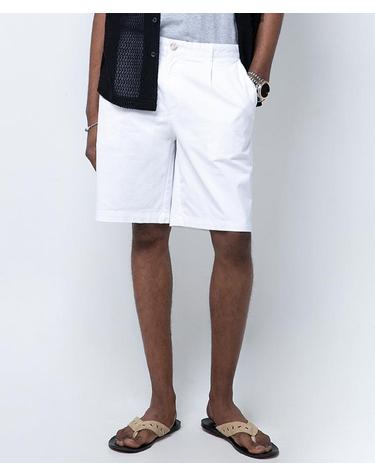 워시드 플리츠 레거시 치노 쇼츠 Washed Pleat Legacy Chino Shorts (WHITE)