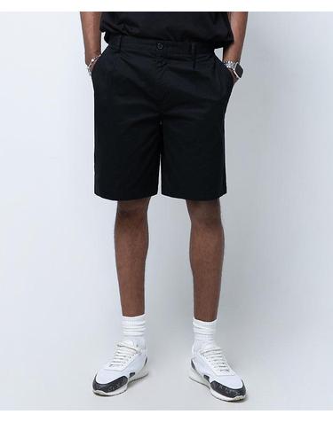 워시드 플리츠 레거시 치노 쇼츠 Washed Pleat Legacy Chino Shorts (BLACK)