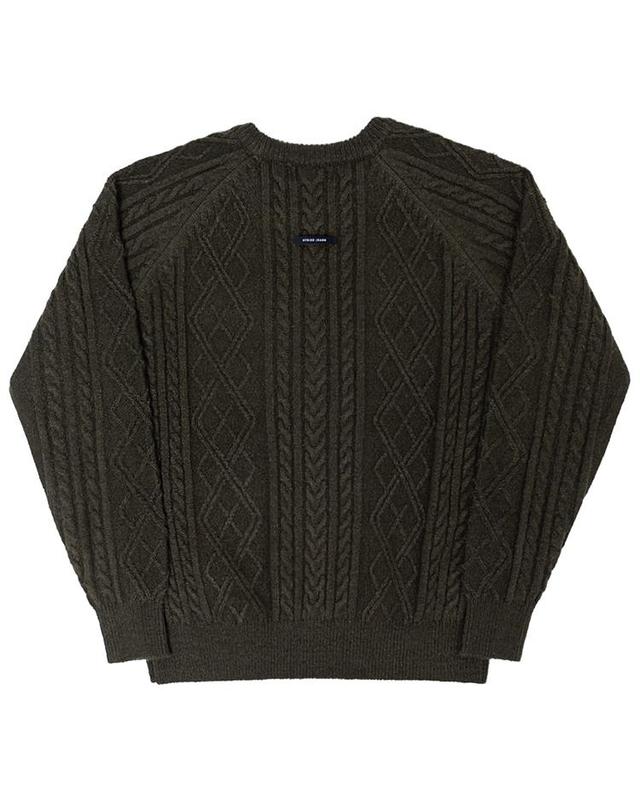 스트라이크 로프 스티치 니트 스웨터 Rope Stitch Knit Sweater (3 Colors) 착용컷