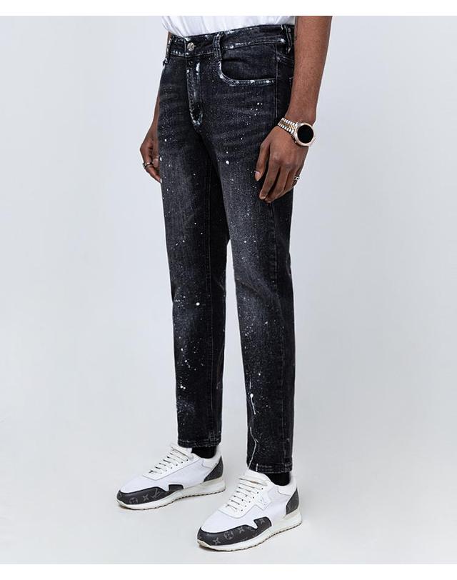 스트라이크 앱스트랙트 스플래터 슬림 진 Abstract Splatter Slim Jeans 착용컷
