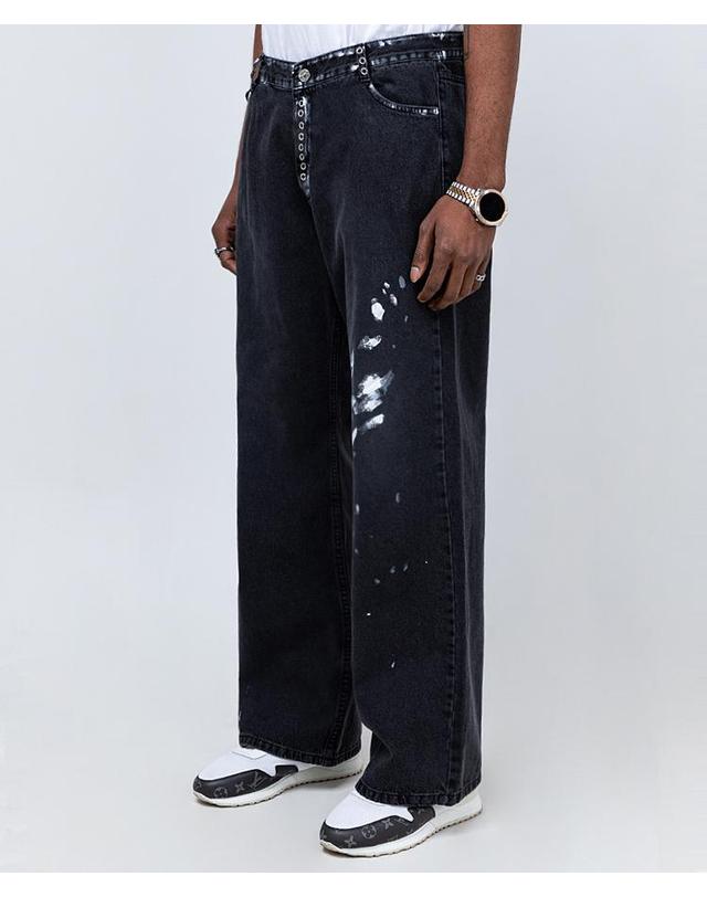 스트라이크 에지 블랙 워시 부츠컷 진 Edge Black Wash Bootcut Jeans 착용컷