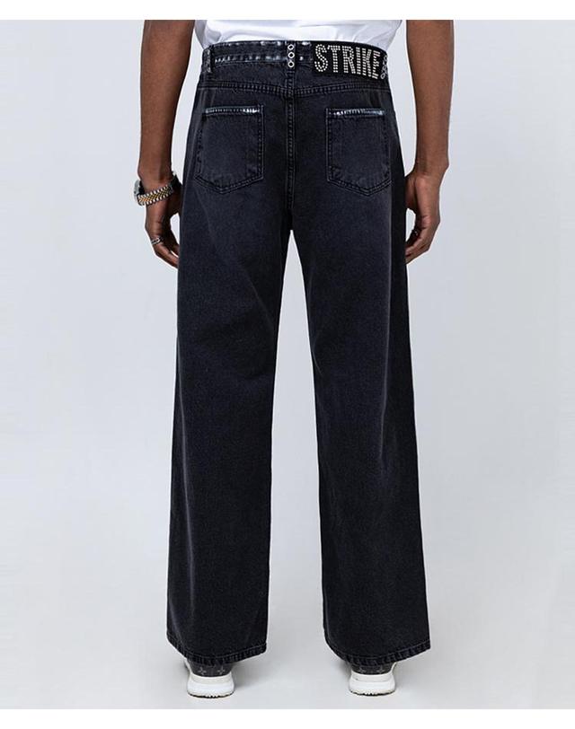 스트라이크 에지 블랙 워시 부츠컷 진 Edge Black Wash Bootcut Jeans 착용컷