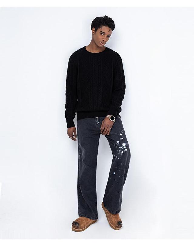 스트라이크 에지 블랙 워시 부츠컷 진 Edge Black Wash Bootcut Jeans 착용컷